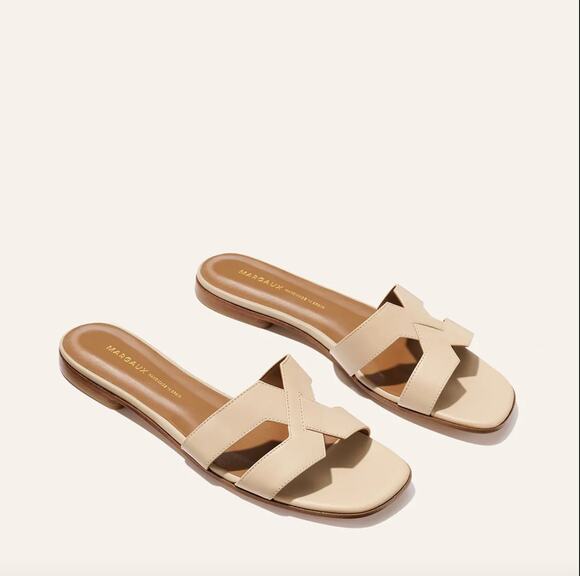 Margaux Shoes - NWT Margaux Luxe Leather The MX Sandal in Latte Calf size size 7 Flats Womens